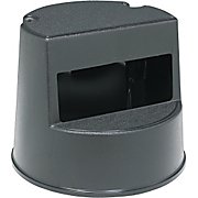 Step Stool, Rubbermaid Mobile Step Stool Black 16 Diameter  MAIN