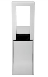 TRASH CAN, RECESSED, STAINLESS STEEL, GEORGIA PACIFIC, 7 GALLON LARGE