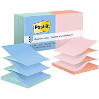 STICKY NOTES, POST-IT, 3" X  3", ASSORTED COLORS, 90 SHEETS/PAD, 12 PADS/CT MAIN