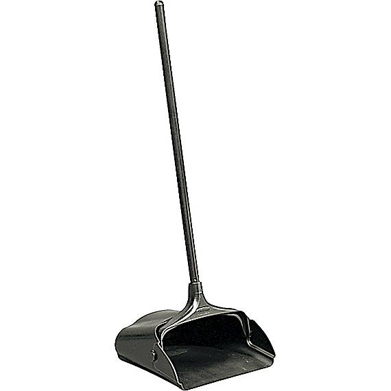 DUSTPAN, RUBBERMAID, LOBBY PRO, BLACK, 37" H x 12-1/2" W x 11" D LARGE
