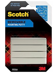 MOUNTING PUTTY, REMOVABLE, SCOTCH, 2 OZ., WHITE LARGE