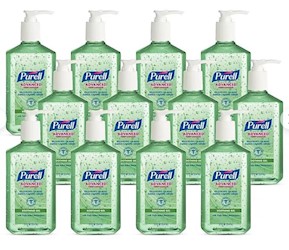 HAND SANITIZER, PURELL ADVANCED, SOOTHING GEL, FRESH SCENT, 12 OZ, 12/CT LARGE