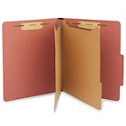 FOLDER, CLASSIFICATION, RECYCLED, PRESSBOARD, 2 DIVIDERS, 2 1/2" EXPANSION, LETTER SIZE, BRICK RED, THUMBNAIL