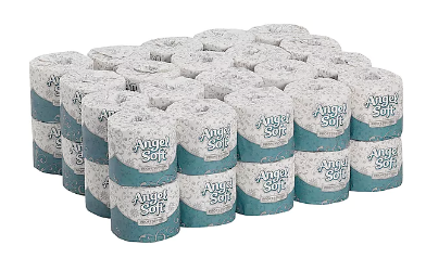 TOILET TISSUE, ANGEL SOFT, PROFESSIONAL SERIES, WHITE, 2-PLY, 450 SHEETS/ROLL, 40 ROLLS/CT LARGE