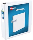 BINDERS, 3 RING, AVERY, SLANT RING, 2", WHITE THUMBNAIL