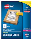 SHIPPING LABELS, AVERY, LASER, 5 1/2" X 8 1/2", WHITE, 2 LABELS/SHEET, 100 SHEETS/CT THUMBNAIL