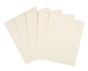 CARDSTOCK PAPER, 67 LBS, 8.5" X 11", CREAM, 250 SHEETS/CT LARGE