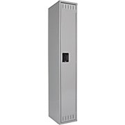 Lockers, Tennsco Single-Tier Lockers Single Unit Medium Gray MAIN