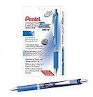 PENS, GEL, RETRACTABLE, PENTEL, NEEDLE TIP, MEDIUM POINT, BLUE INK, 12/CT THUMBNAIL