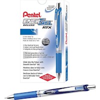 PENS, GEL, RETRACTABLE, PENTEL, MEDIUM POINT, BLUE INK, 12/CT MAIN