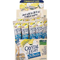 Instant Packets, Crystal Light On-the-Go Packets Iced Tea 30/Bx LARGE