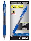 PENS, GEL, RETRACTABLE, PILOT G2, BOLD POINT, BLUE INK, 12/CT THUMBNAIL