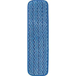 WET MOP HEAD, RUBBERMAID, HYGEN, MICROFIBER, PAD, BLUE, 18", FITS 659258 LARGE