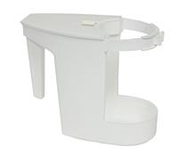 TOILET BOWL CADDY, EASY-CARRY, WHITE, HOLDS BRUSH AND 32 OZ BOTTLE MAIN