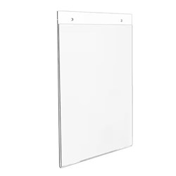 SIGN HOLDER, 8.5" X 11", CLEAR PLASTIC LARGE