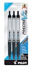 PENS, ROLLERBALL, RETRACTABLE, PILOT V7 RT, FINE POINT, BLACK INK, 3/CT THUMBNAIL