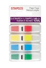 PAGE FLAGS, STAPLES STICKIES, 0.47"W, ASSORTED COLORS, 140/CT THUMBNAIL