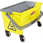 BUCKET / WRINGER, RUBBERMAID, HYGEN, MICROFIBER CHARGING, YELLOW, 6.1 H X 26.2 W X 14.5 D LARGE