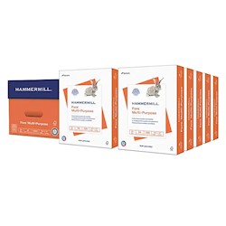 PAPER, MULTIPURPOSE, HAMMERMILL, 8.5" X 11", 24 LBS, 96 BRIGHTNESS, 5000 SHEETS/CT(32 PER PALLET) LARGE