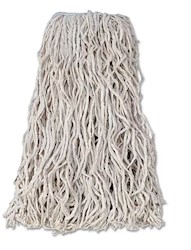 WET MOP, RUBBERMAID, COTTON, LARGE, 1" HEADBAND, WHITE, 24 OZ LARGE