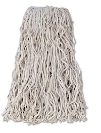 WET MOP, RUBBERMAID, COTTON, LARGE, 1" HEADBAND, WHITE, 24 OZ MAIN