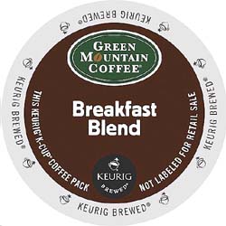 Coffee, Green Mountain Coffee® Breakfast Blend Coffee K-Cup® Packs, 24/Bx LARGE