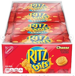 CHEESE CRACKER SANDWICHES, RITZ BITS, 1 OZ., 12/CT LARGE