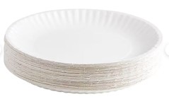 PAPER PLATES, PERK ECONOMY, WHITE, 9", 100/CT THUMBNAIL