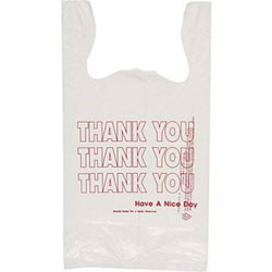 MERCHANDIES BAG, "THANK YOU"  WHITE, 900/CT LARGE