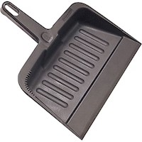 DUST PAN, HOSPECO, HEAVY DUTY, BLACK, 12" MAIN