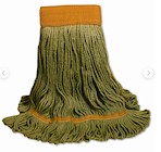 MOP HEAD, O'DELL 1200 SERIES, RECYCLED, PET, 5" HEADBAND, GREEN, LARGE THUMBNAIL