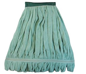 MOP HEAD, TUBE, MICROFIBER, O'DELL, GREEN, 1 1/2" HEADBAND LARGE