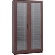 Safco Literature Organizers with Doors 60-Compartment Mahogany THUMBNAIL
