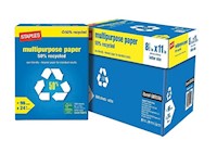 PAPER, MULTIPURPOSE, 50% RECYCLED, 8.5" X 11", 24 LBS, WHITE, 500 SHEETS/REAM, 10 REAMS/CT MAIN