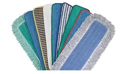 FLOOR PADS, WET MOP, DUST MOP, HIGHLY ABSORBANT, MICROFIBER, HOOK & LOOP STRIPS, 18" LARGE