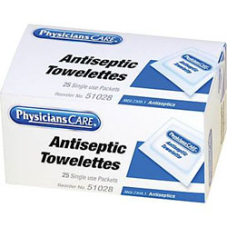 Antiseptics, Acme PhysiciansCare, Antiseptic Towelettes, Refill, 25/ per Box  LARGE