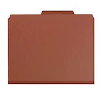 FOLDERS, CLASSIFICATION, SMEAD, PRESSBOARD, 2" EXPANSION, LETTER SIZE, 2 DIVIDERS, 10/CT THUMBNAIL