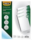 PRESENTATION COVERS, FELLOWES CRYSTALS, LETTER SIZE, CLEAR, 100/CT THUMBNAIL
