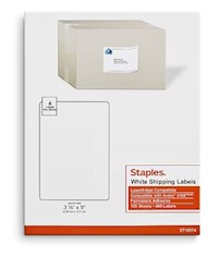SHIPPING LABELS, LASER/INKJET, 3 1/2" X 5", BRIGHT WHITE, 400 LABELS/CT MAIN