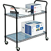 Carts, Safco Wire Utility Cart Black MAIN