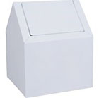 Waste Disposal for Feminine Products, Floor Disposal, Rochester Midland, Metal, White THUMBNAIL
