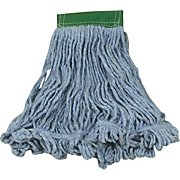 WET MOP HEAD, RUBBERMAID, SUPER STITCH, LARGE, BLEND, BLUE, 5" HEADBAND MAIN