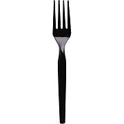 Dixie Medium Weight Plastic Forks Black 100/Bx  MAIN