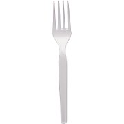 Dixie Medium Weight Plastic Forks White 100/Bx  MAIN