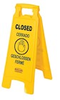 CLOSED SIGN, 2-SIDED, RUBBERMAID, YELLOW, 26" X 11" THUMBNAIL