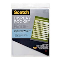 DISPLAY POCKET, SCOTCH, 8.5" X 11", CLEAR MAIN