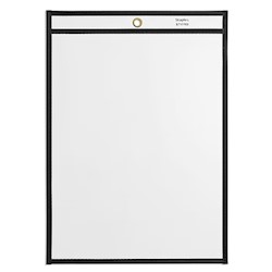 TICKET HOLDERS, HEAVY DUTY, STITCHED, 9" X 12", CLEAR, 25/CT LARGE