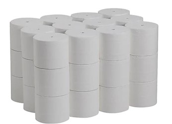 BATH TISSUE, 2-PLY, COMPACT CORELESS, 750 SHEETS/ROLL, 36 ROLLS/CT LARGE
