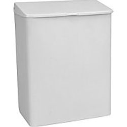 SANITARY NAPKIN DISPOSAL, ROCHESTER MIDLAND, WALL MOUNT, FEMININE PRODUCTS, WHITE METAL LARGE