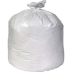 33 GALLON, 0.74 MIL, WHITE, 33" x 39", LOW DENSITY, FLAT PACK, 150/CT LARGE